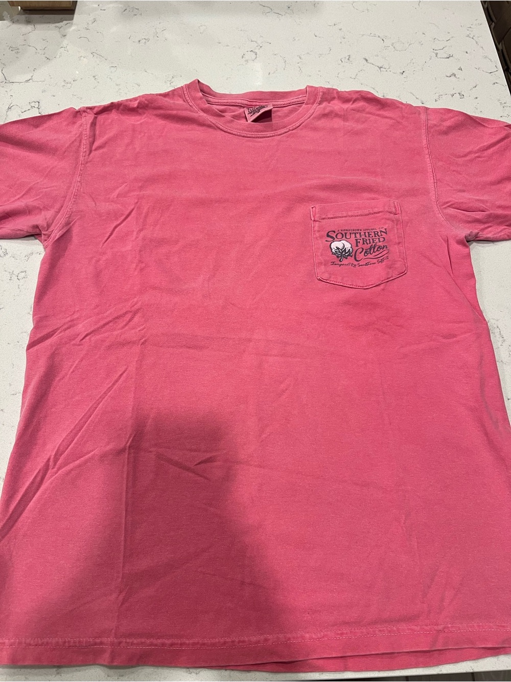 Southern Fried Cotton Pocket T‑Shirt - Pink - Medium